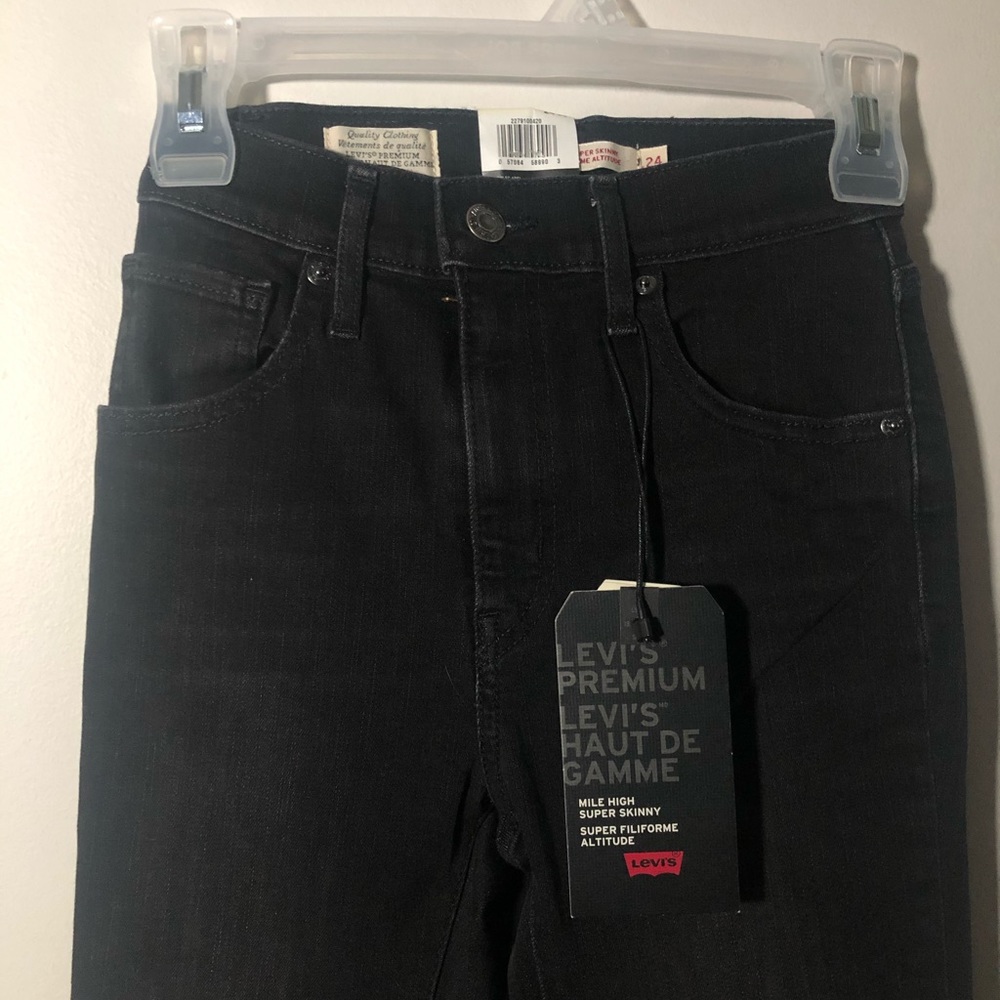 Levi’s Mile high super skinny jeans 24 30